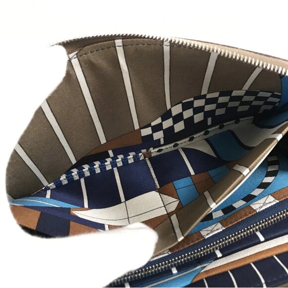 HERMES Azap Long Silkine Long wallet Round zipper - Picture 8 of 16